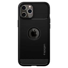 iPhone 12 Pro Max - Spigen Rugged Armor Skal - Matt Svart
