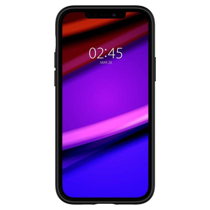 Bild 2, iPhone 12 / 12 Pro - Spigen Core Armor Skal - Svart