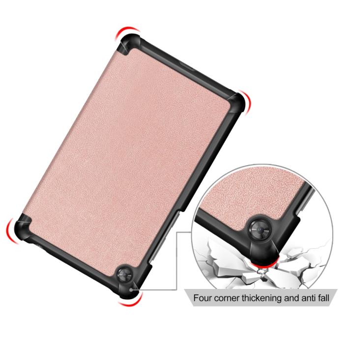 Bild 5, Lenovo Tab M7 - Slimfit Tri-Fold Fodral - Roséguld
