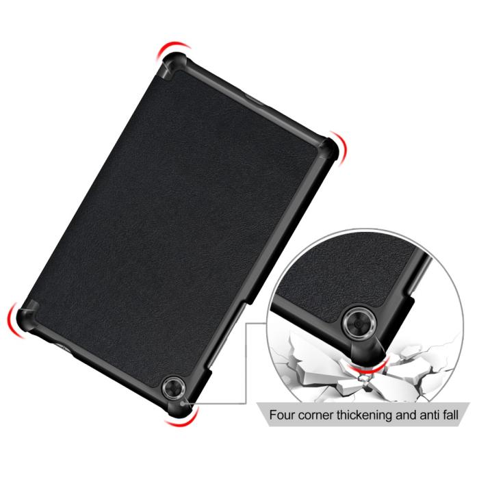 Bild 5, Lenovo Tab M8 2nd Gen (HD) Litchi Tri-Fold Fodral Svart