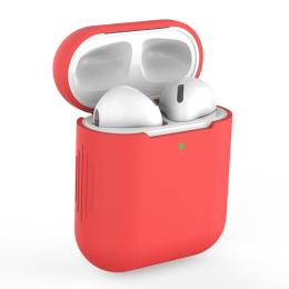 Silikonskal för AirPods med trådlös laddningsetui - Röd