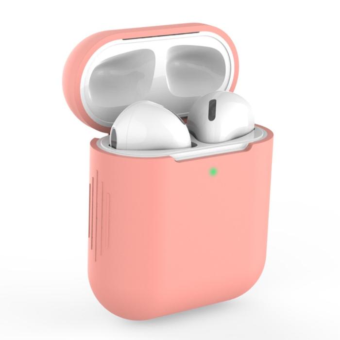 Bild 1, Silikonskal för AirPods med trådlös laddningsetui - Rosa