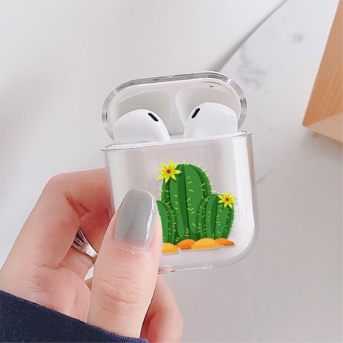 Bild 2, AirPods skyddsskal med motiv - Kaktus