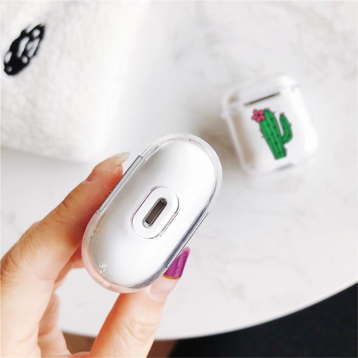 Bild 3, AirPods skyddsskal med motiv - Kaktus