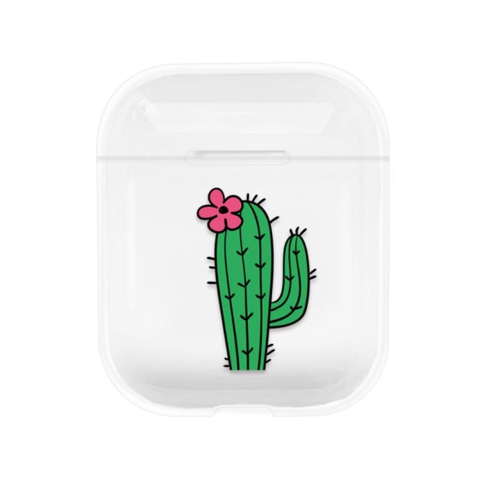 Bild 1, AirPods skyddsskal med motiv - Kaktus