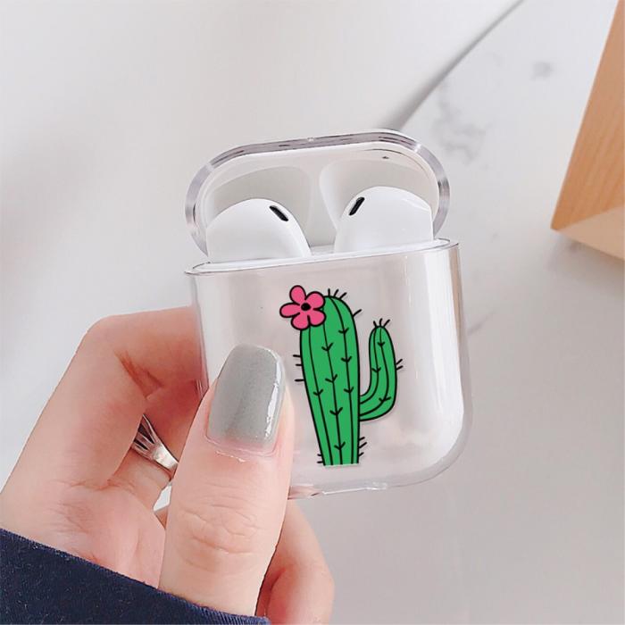 Bild 2, AirPods skyddsskal med motiv - Kaktus