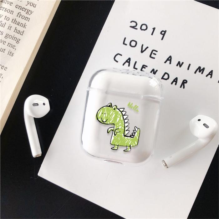 Bild 3, AirPods skyddsskal med motiv - Dinosaurie