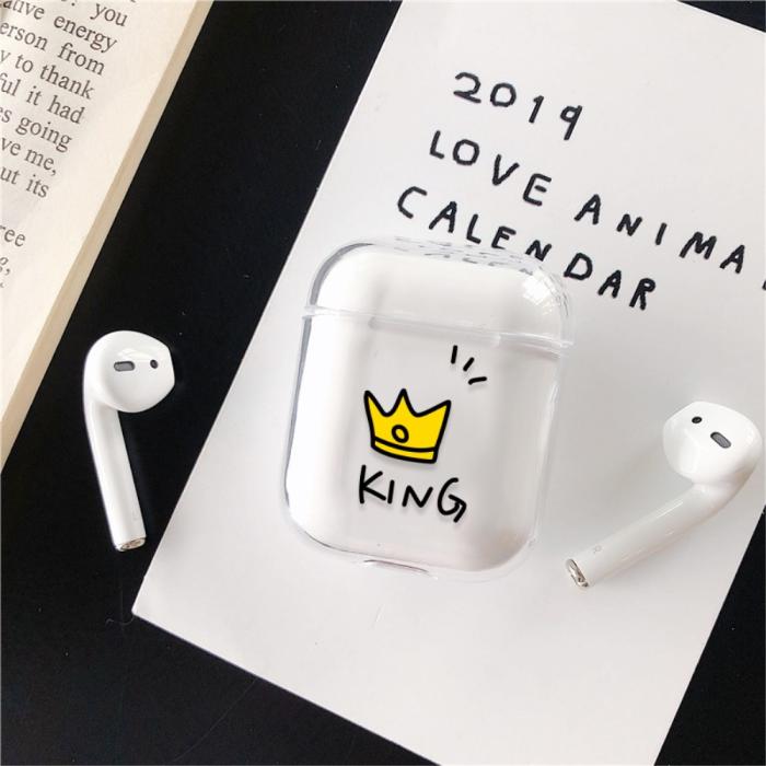 Bild 3, AirPods skyddsskal med motiv - King