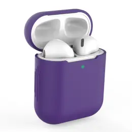 Silikonskal för AirPods med trådlös laddningsetui - Lila