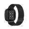 Milanese Loop Metall Armband Fitbit Versa 3/Fitbit Sense - Svart