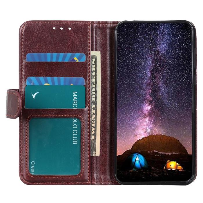 Bild 6, Samsung Galaxy A03 Fodral Crazy Horse Brun