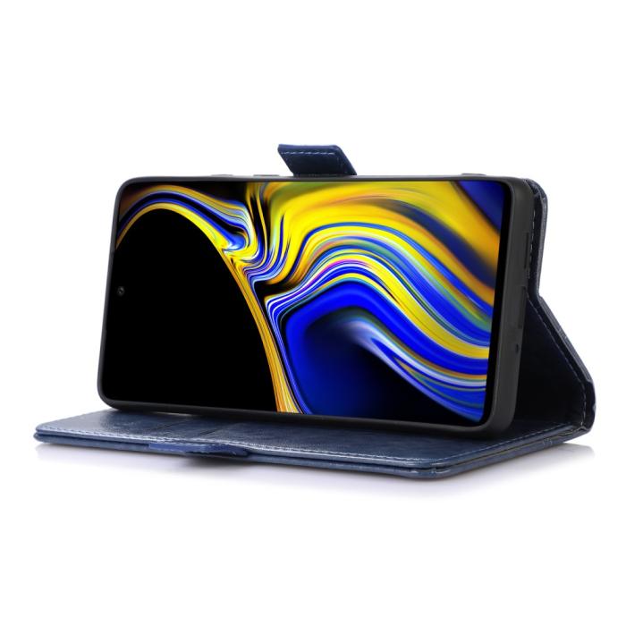 Bild 4, Samsung Galaxy A53 5G Fodral Crazy Horse Blå