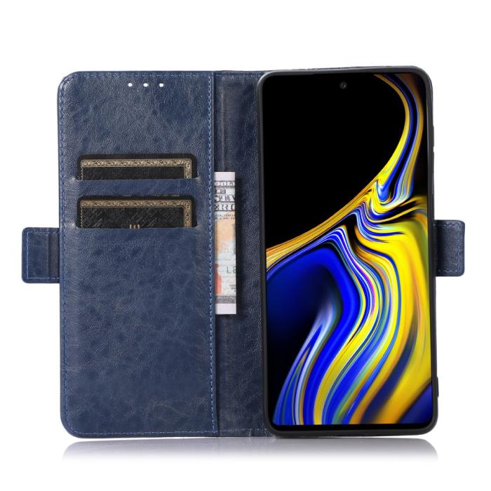 Bild 5, Samsung Galaxy A53 5G Fodral Crazy Horse Blå