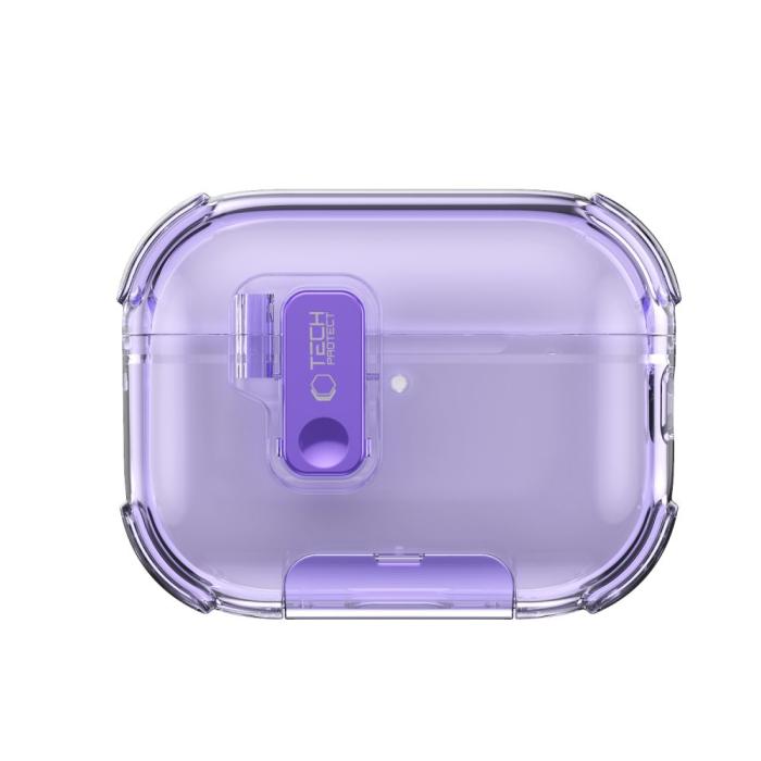 Bild 3, Tech-Protect AirPods Pro 3 Skal Bounce Pro Lavender
