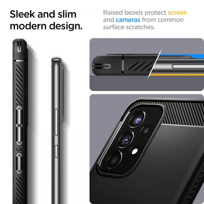 Bild 4, Spigen Samsung Galaxy A53 5G Skal Rugged Armor Matt Svart