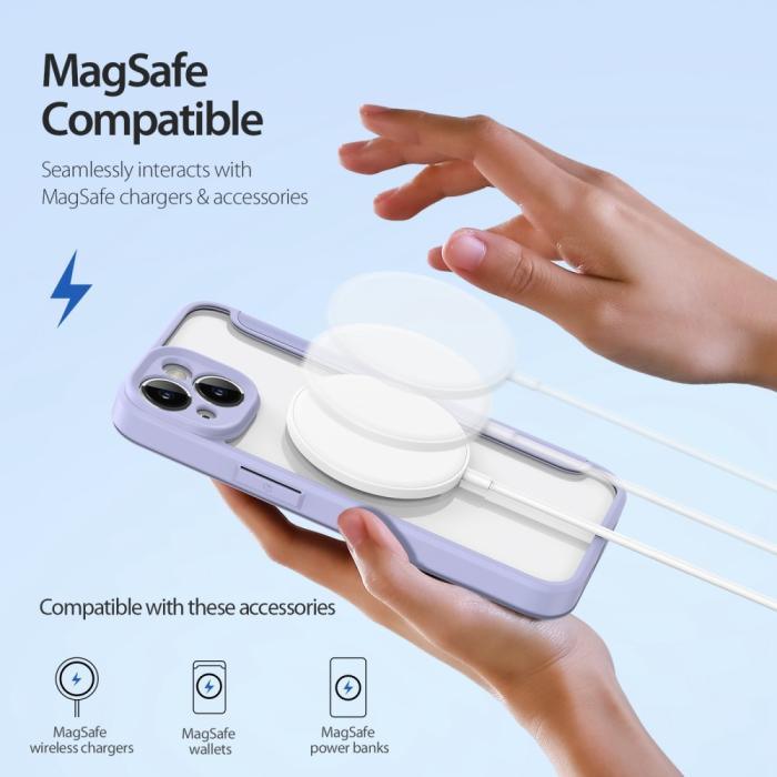 Bild 3, DUX DUCIS iPhone 14 Fodral MagSafe Skin X Pro Lila