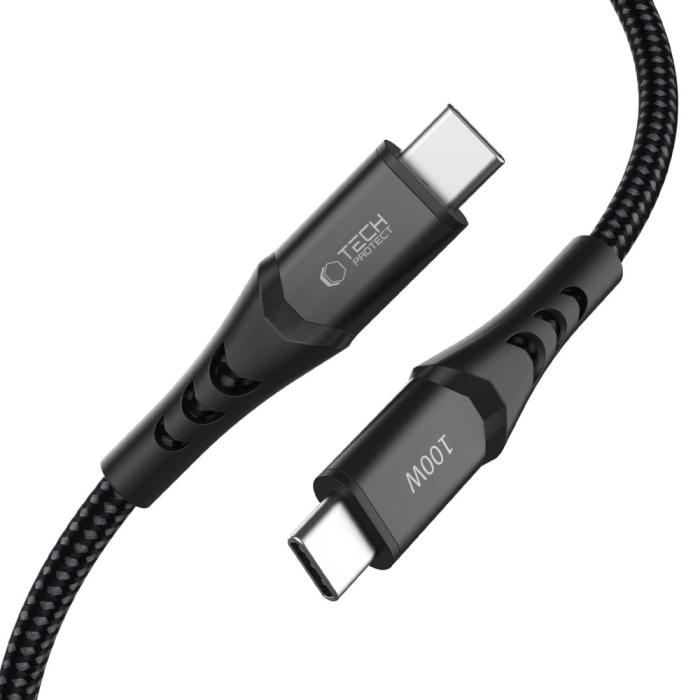 Bild 3, Tech-Protect 1m 100W PD QC3.0 USB-C-USB-C Kabel UltraBoost