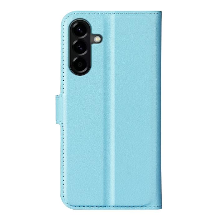 Bild 6, Samsung Galaxy A57 5G Fodral Litchi Läder Blå