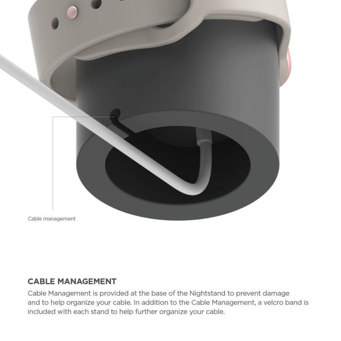 Bild 3, Apple Watch Silikon Stativ Grå