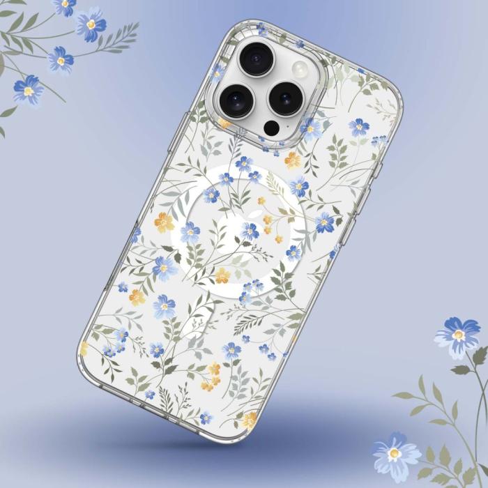 Bild 3, Tech-Protect iPhone 16 Pro Skal MagSafe MagMood Spring Flowers