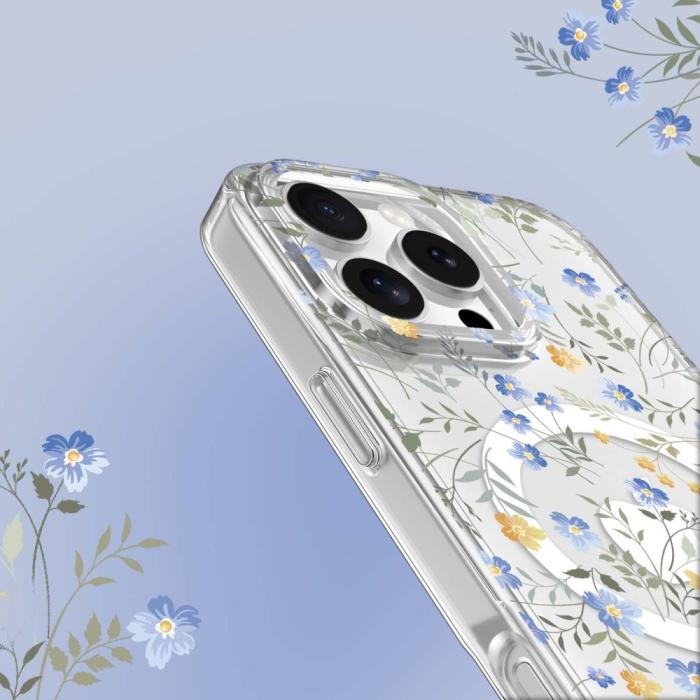 Bild 4, Tech-Protect iPhone 16 Pro Skal MagSafe MagMood Spring Flowers