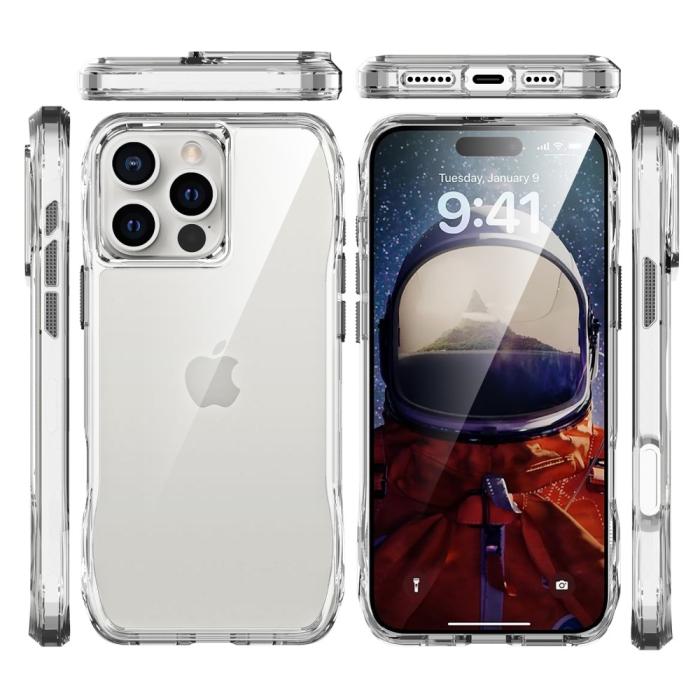 Bild 3, iPhone 16 Pro Skal Shockproof Hybrid Transparent