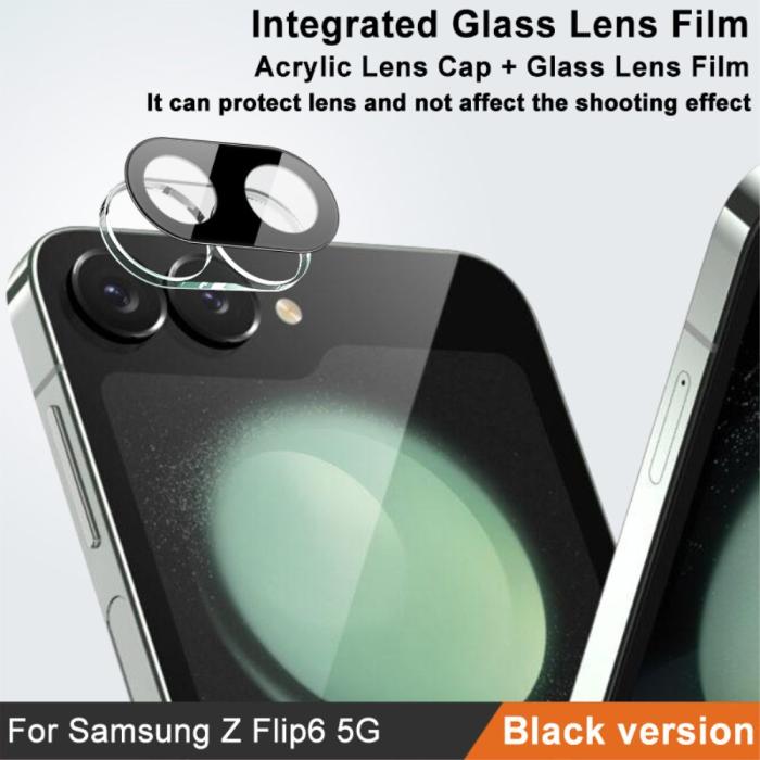 Bild 2, IMAK Galaxy Z Flip 6 Linsskydd Härdat Glas Svart