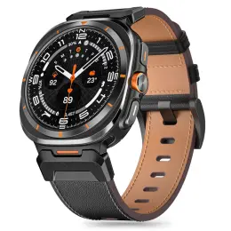 Tech-Protect Galaxy Watch Ultra 47 mm Läder Armband Delta Pro Svart