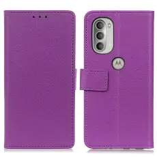Motorola Moto G51 Fodral Läder Lila