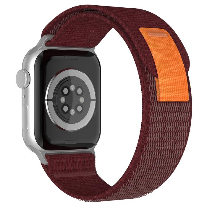 Bild 1, Apple Watch 38/40/41 mm Armband Nylon Trail Loop Vinröd