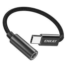 ENKAY USB-C - 3.5 mm AUX Adapter, DAC Svart