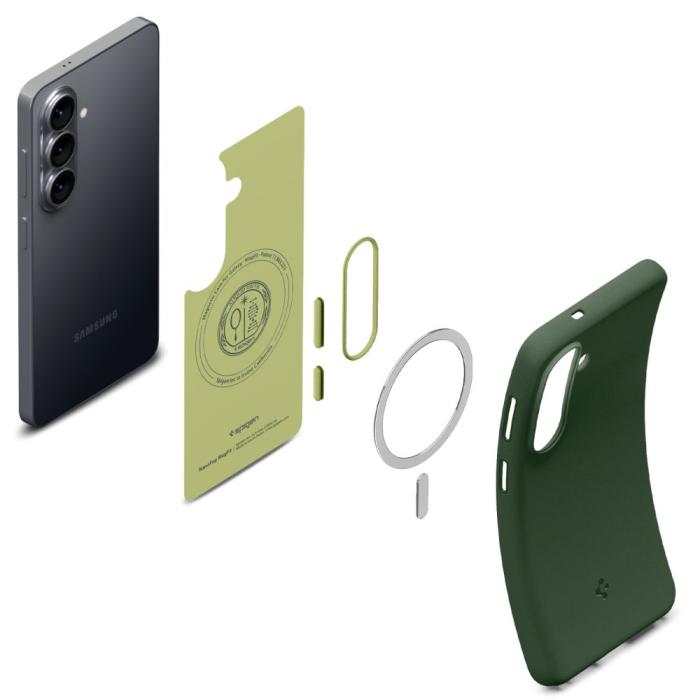 Bild 6, Spigen Galaxy S26 Skal MagSafe Nano Pop Avo Green