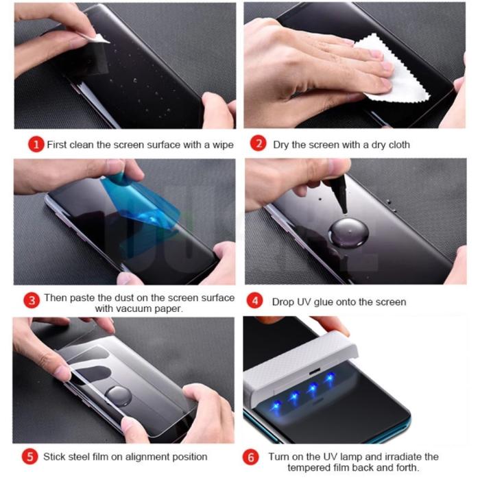 Bild 5, Xiaomi Mi 11/Mi 11 Pro/Mi 11 Ultra - AMORUS 3D UV Liquid Skärmskydd