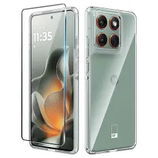 Motorola Edge 70 Skal TPU Inkl. Sk&auml;rmskydd H&auml;rdat Glas