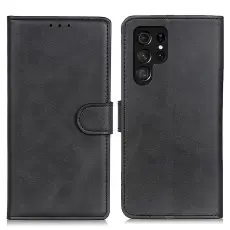 Samsung Galaxy S26 Ultra Fodral L&auml;der Svart