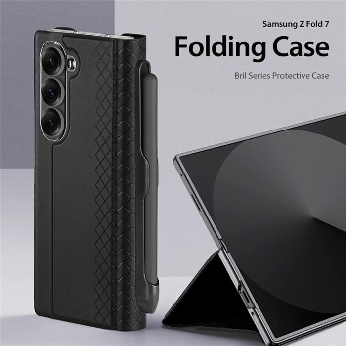 Bild 4, DUX DUCIS Galaxy Z Fold 7 Fodral Bril Pennhållare Svart