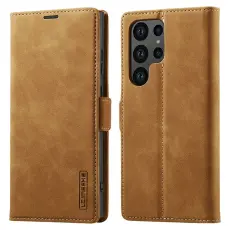 LC.IMEEKE Samsung Galaxy S26 Ultra Fodral L&auml;der Brun