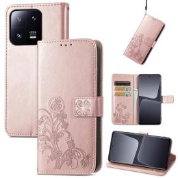 Xiaomi 13 Pro 5G Fodral Med Blommigt Tryck Roséguld