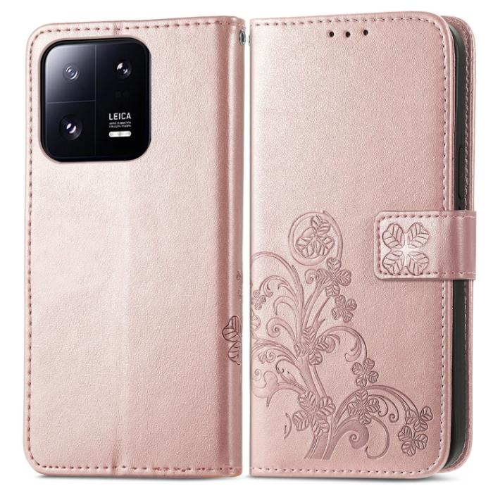 Bild 2, Xiaomi 13 Pro 5G Fodral Med Blommigt Tryck Roséguld