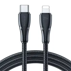 Joyroom 1.2m 20W USB-C - Lightning Nylon Laddningskabel Svart