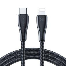 Joyroom 3m 20W USB-C - Lightning Nylon Laddningskabel Svart