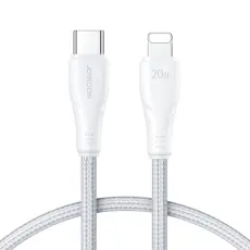 Joyroom 1.2m 20W USB-C - Lightning Nylon Laddningskabel Vit