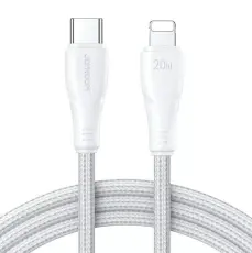 Joyroom 3m 20W USB-C - Lightning Nylon Laddningskabel Vit