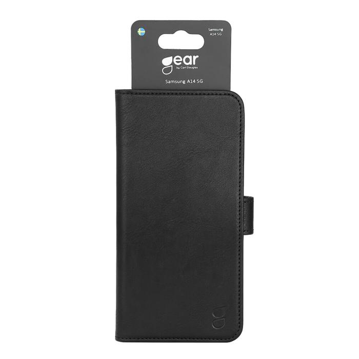 Bild 2, GEAR Galaxy A14 4G/5G Mobilfodral Läder Svart