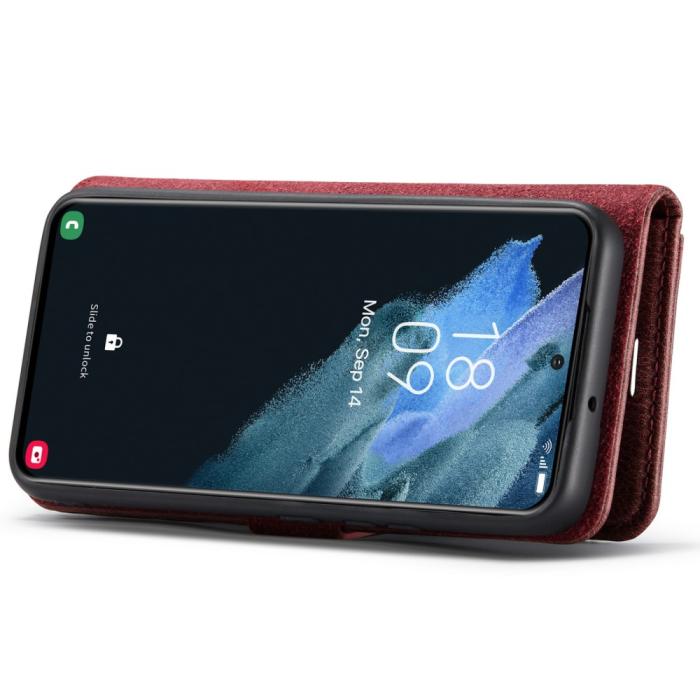 Bild 5, DG.MING Samsung S22 Plus Fodral 2in1 Magnet Fodral / Skal Röd