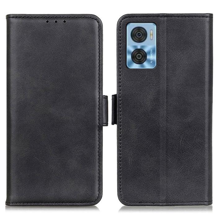 Bild 1, Motorola Moto E22i Fodral Magnetisk Stängning Svart