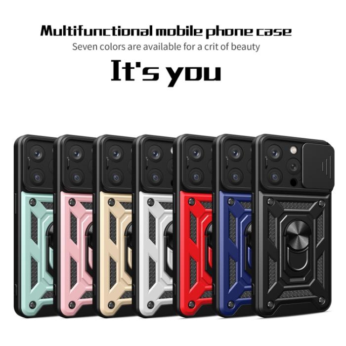 Bild 2, iPhone 15 Pro Skal CamShield Hybrid Ring Roséguld