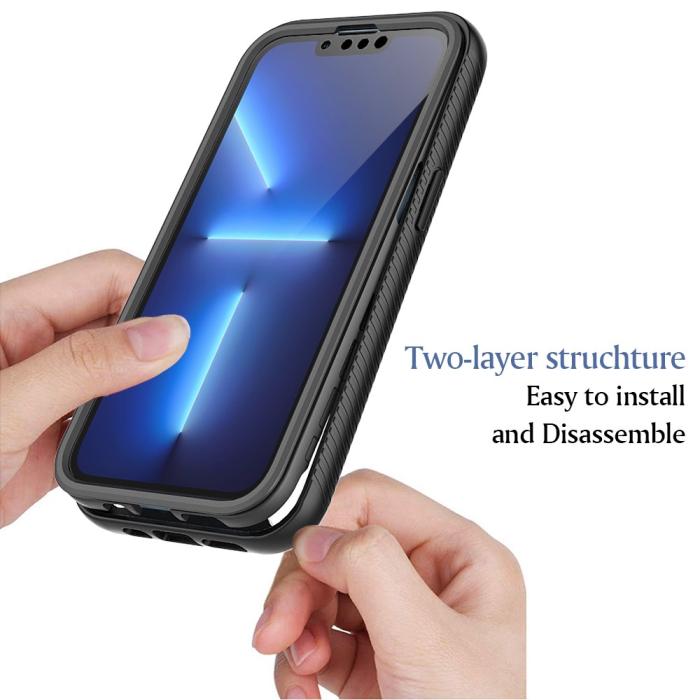 Bild 3, iPhone 13 Pro Max Skal 360 Hybrid Defense Svart