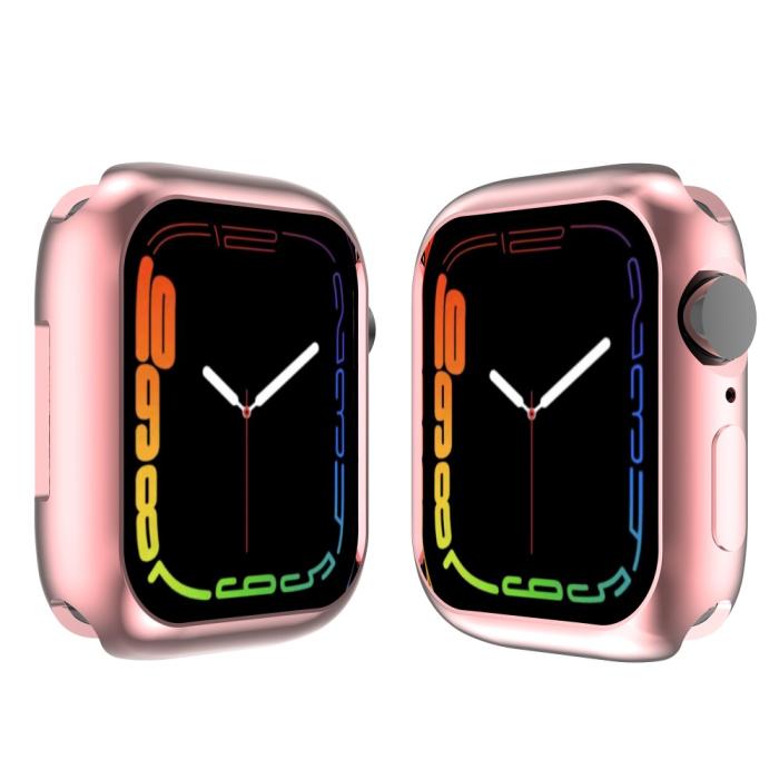 Bild 1, Apple Watch 7/8 45mm Skal TPU Electroplate Rosa