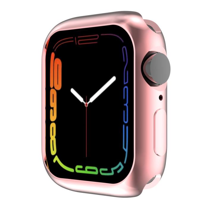 Bild 2, Apple Watch 7/8 45mm Skal TPU Electroplate Rosa